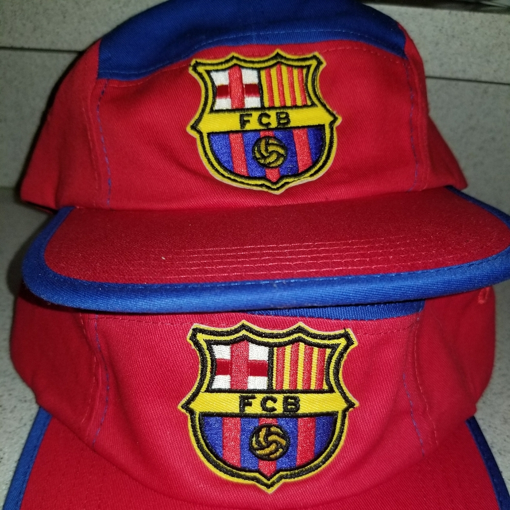 Futbol Club Barcelona 5 Panel Cap Spain Soccer Hat